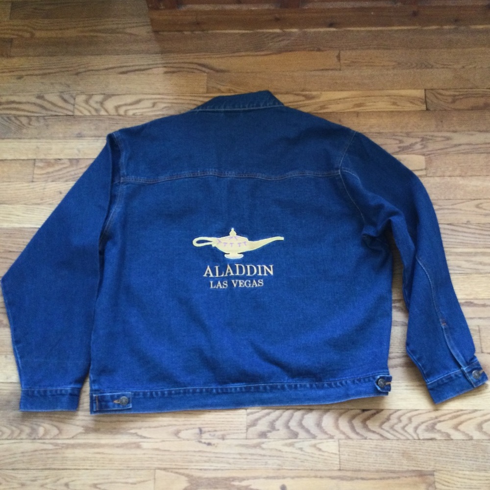 Denim Jean Jacket XXL Aladdin Las Vegas VTG 90’s